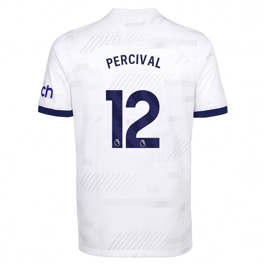 Hombre Fútbol Camiseta Ria Percival #12 Blanco 1ª Equipación 2023/24 México
