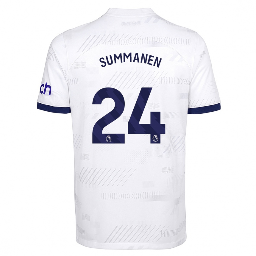 Hombre Fútbol Camiseta Eveliina Summanen #24 Blanco 1ª Equipación 2023/24 México