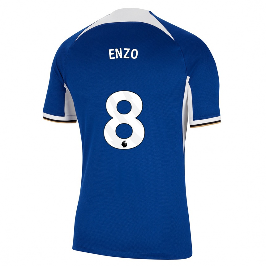 Hombre Fútbol Camiseta Enzo Fernandez #8 Azul 1ª Equipación 2023/24 México