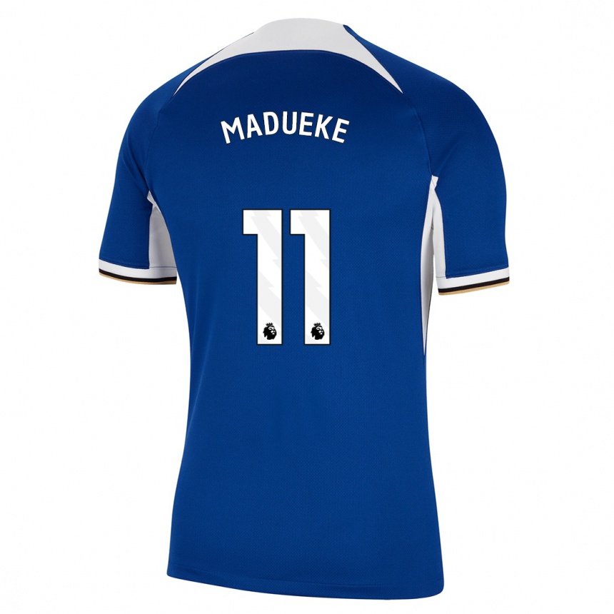 Hombre Fútbol Camiseta Noni Madueke #11 Azul 1ª Equipación 2023/24 México