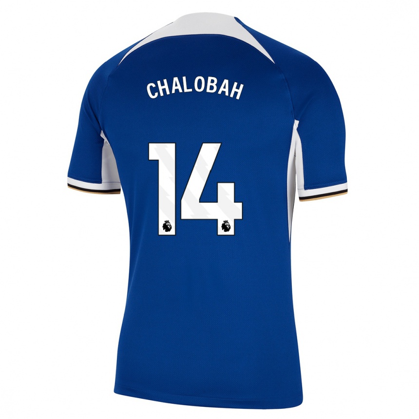 Hombre Fútbol Camiseta Trevoh Chalobah #14 Azul 1ª Equipación 2023/24 México