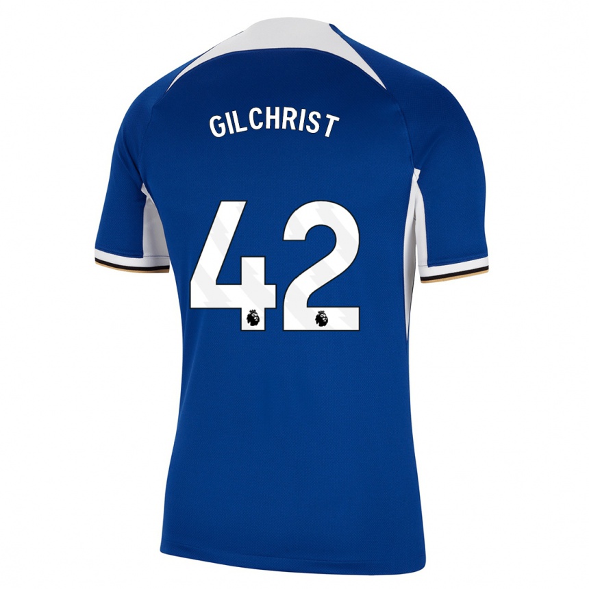 Hombre Fútbol Camiseta Alfie Gilchrist #42 Azul 1ª Equipación 2023/24 México