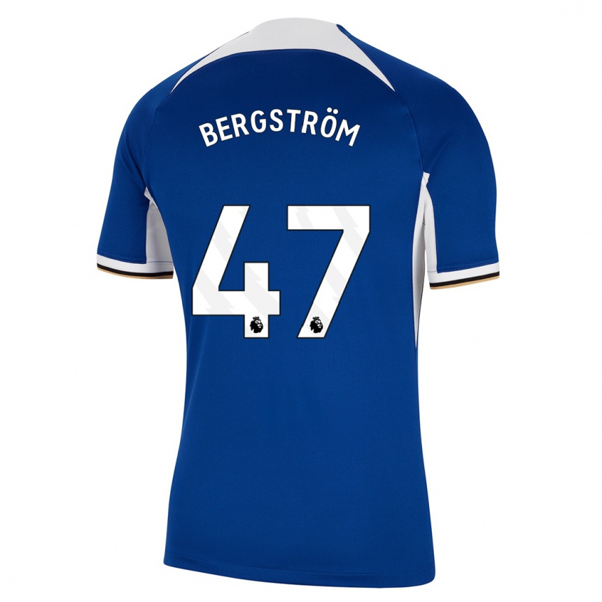 Hombre Fútbol Camiseta Lucas Bergström #47 Azul 1ª Equipación 2023/24 México