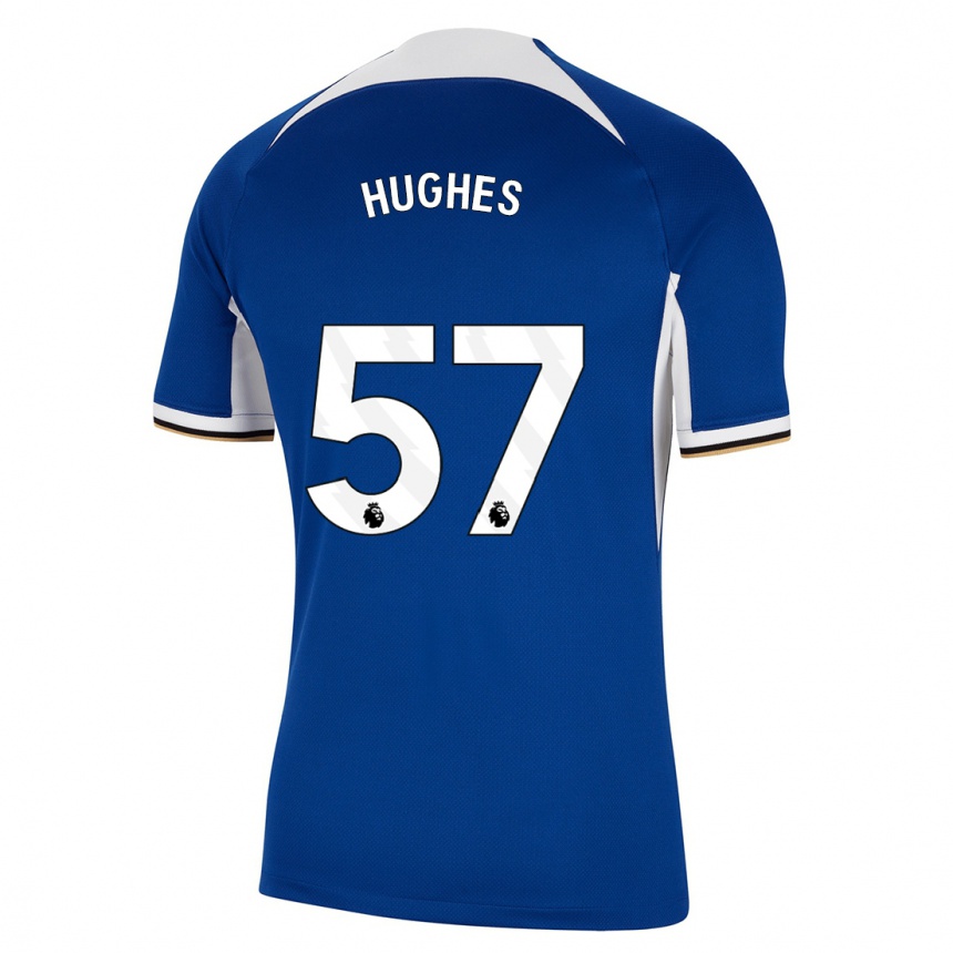 Hombre Fútbol Camiseta Brodi Hughes #57 Azul 1ª Equipación 2023/24 México