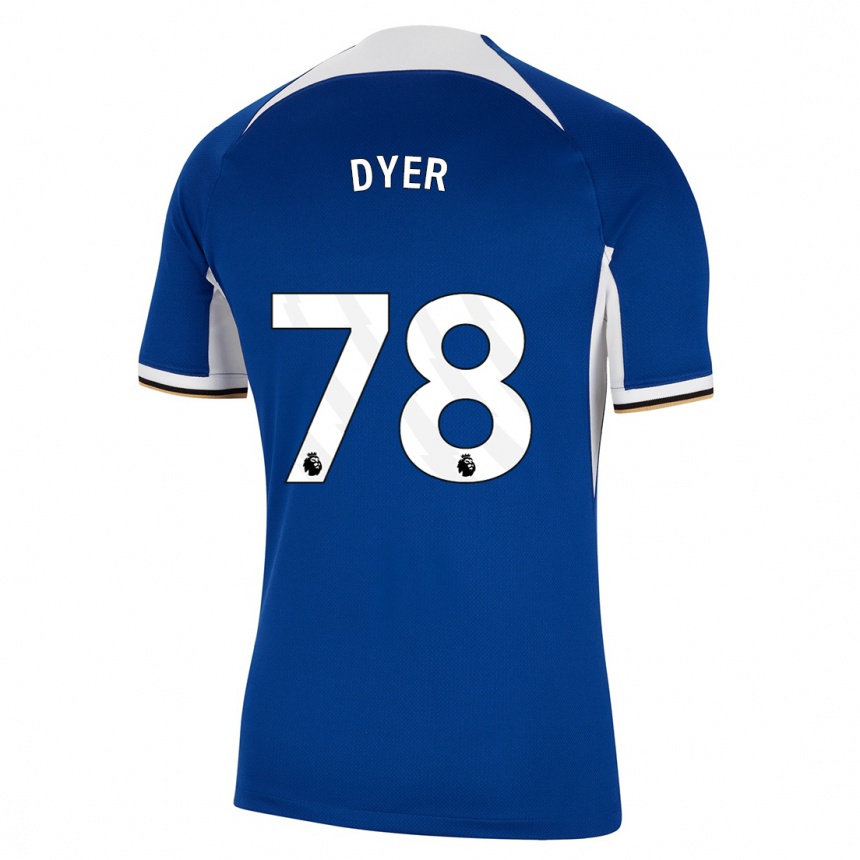 Hombre Fútbol Camiseta Kiano Dyer #78 Azul 1ª Equipación 2023/24 México