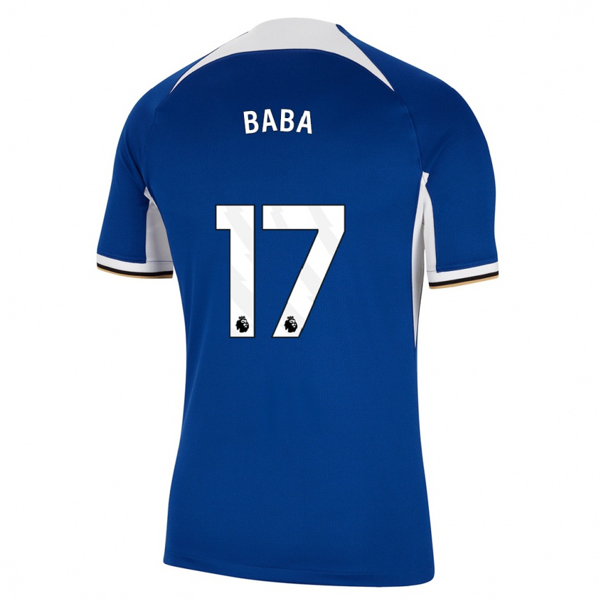 Hombre Fútbol Camiseta Abdul-Rahman Baba #17 Azul 1ª Equipación 2023/24 México