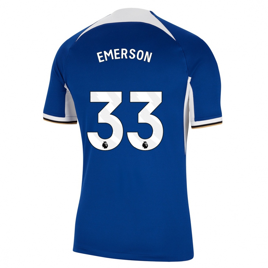 Hombre Fútbol Camiseta Emerson #33 Azul 1ª Equipación 2023/24 México