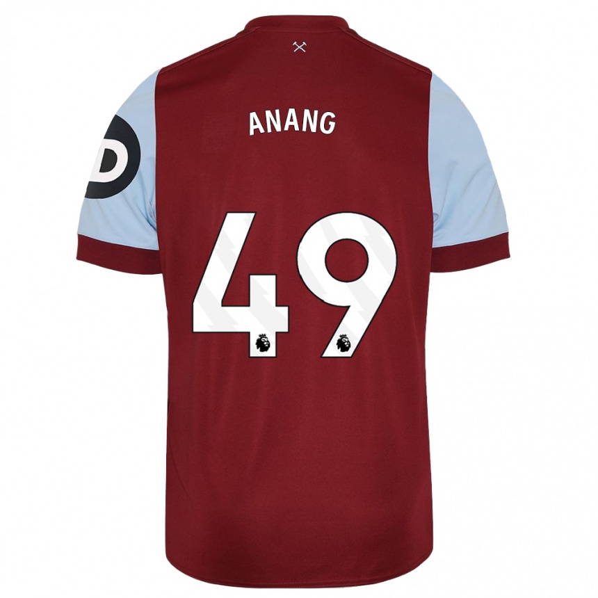 Hombre Fútbol Camiseta Joseph Anang #49 Granate 1ª Equipación 2023/24 México