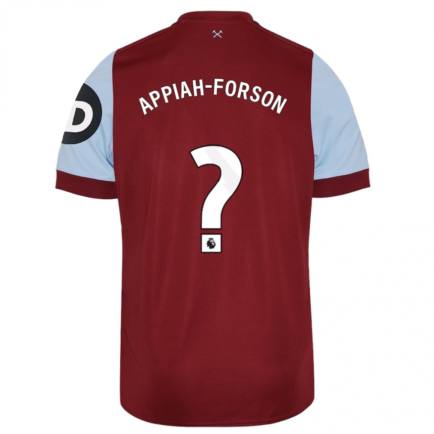 Hombre Fútbol Camiseta Keenan Appiah-Forson #0 Granate 1ª Equipación 2023/24 México