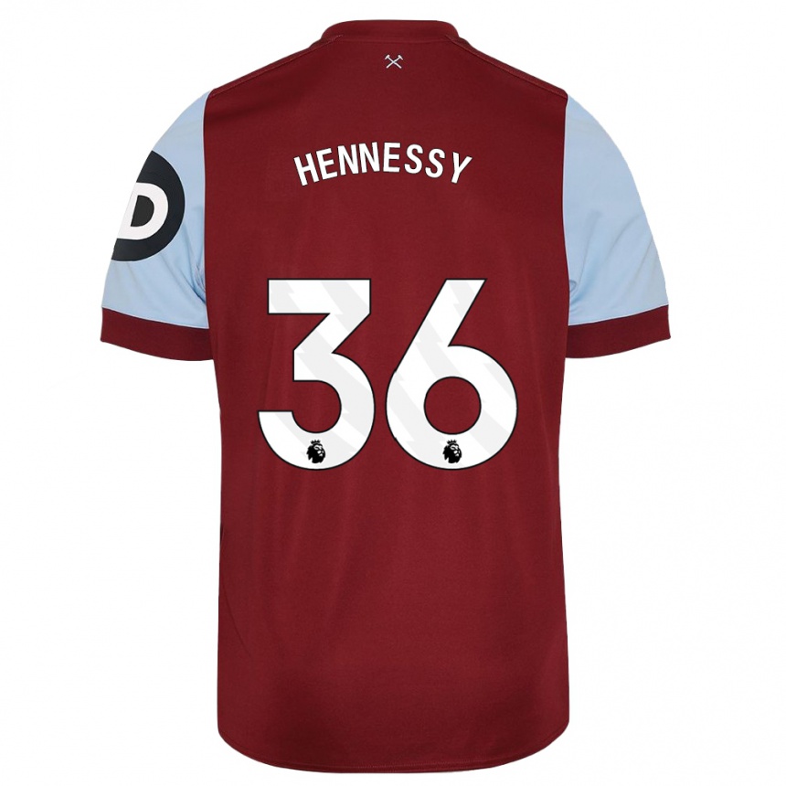 Hombre Fútbol Camiseta Alexandra Hennessy #36 Granate 1ª Equipación 2023/24 México