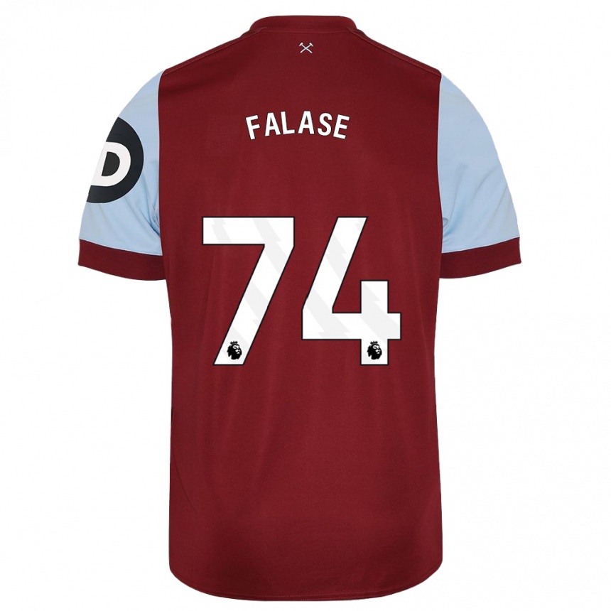 Hombre Fútbol Camiseta Asher Falase #74 Granate 1ª Equipación 2023/24 México