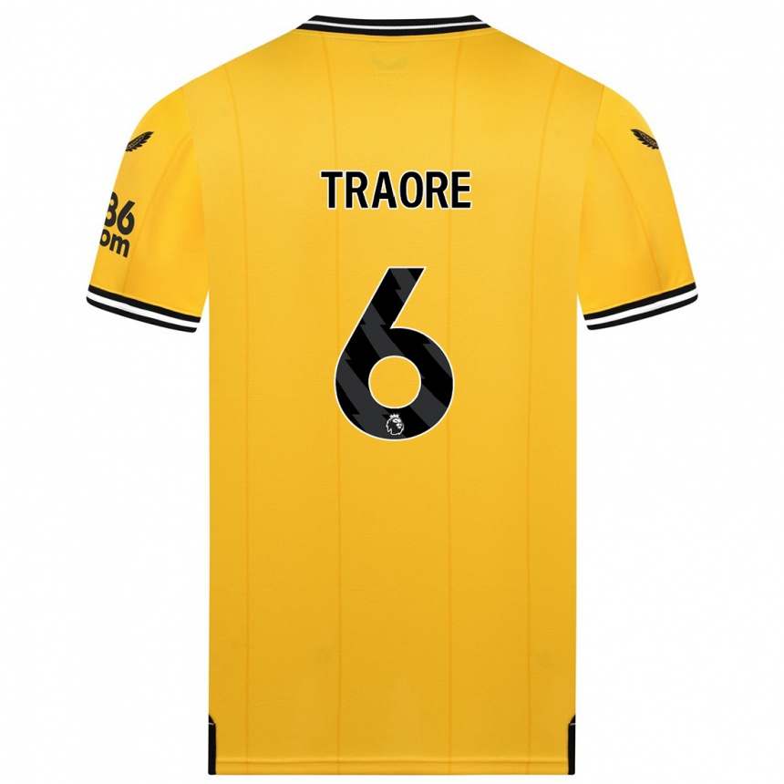 Hombre Fútbol Camiseta Boubacar Traoré #6 Amarillo 1ª Equipación 2023/24 México