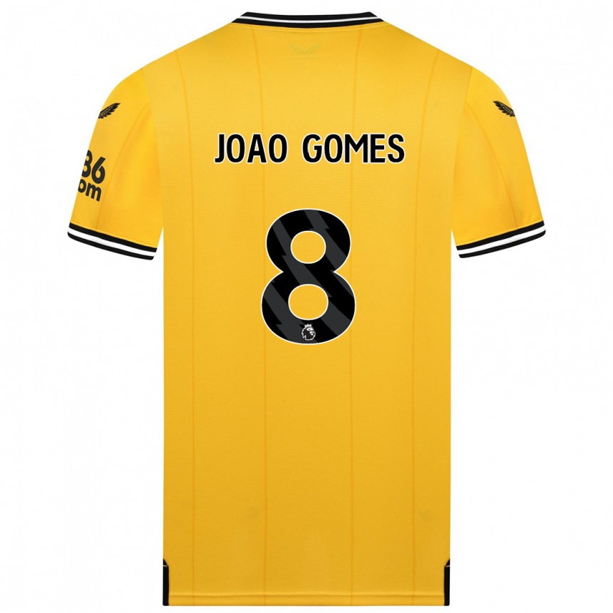 Hombre Fútbol Camiseta João Gomes #8 Amarillo 1ª Equipación 2023/24 México