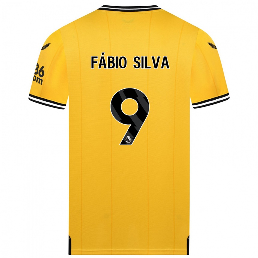 Hombre Fútbol Camiseta Fábio Silva #9 Amarillo 1ª Equipación 2023/24 México