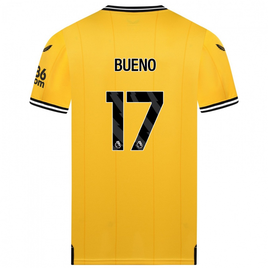 Hombre Fútbol Camiseta Hugo Bueno #17 Amarillo 1ª Equipación 2023/24 México