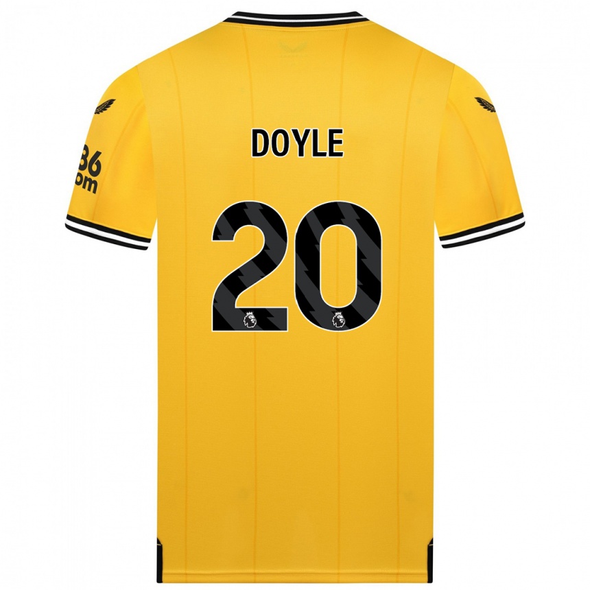 Hombre Fútbol Camiseta Tommy Doyle #20 Amarillo 1ª Equipación 2023/24 México