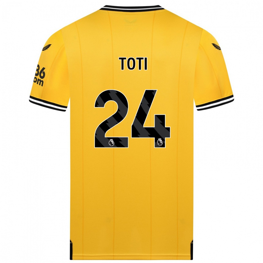 Hombre Fútbol Camiseta Toti #24 Amarillo 1ª Equipación 2023/24 México