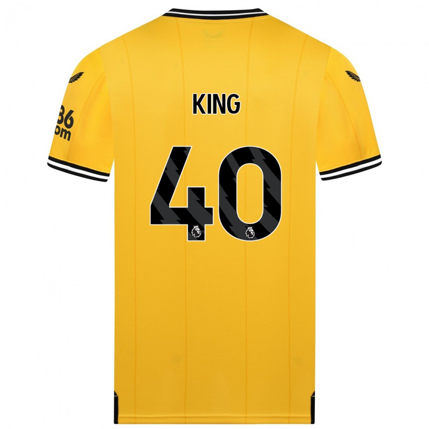 Hombre Fútbol Camiseta Tom King #40 Amarillo 1ª Equipación 2023/24 México