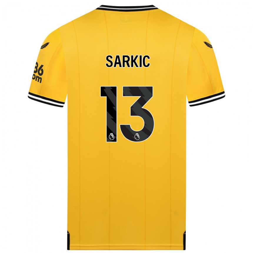 Hombre Fútbol Camiseta Matija Sarkic #13 Amarillo 1ª Equipación 2023/24 México