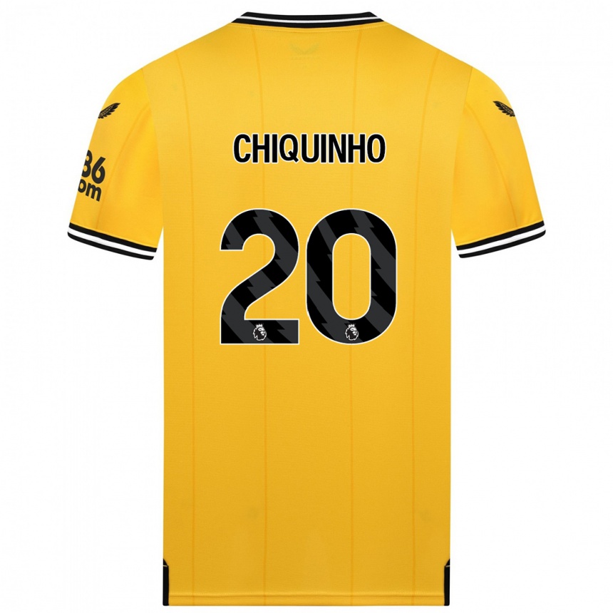 Hombre Fútbol Camiseta Chiquinho #20 Amarillo 1ª Equipación 2023/24 México