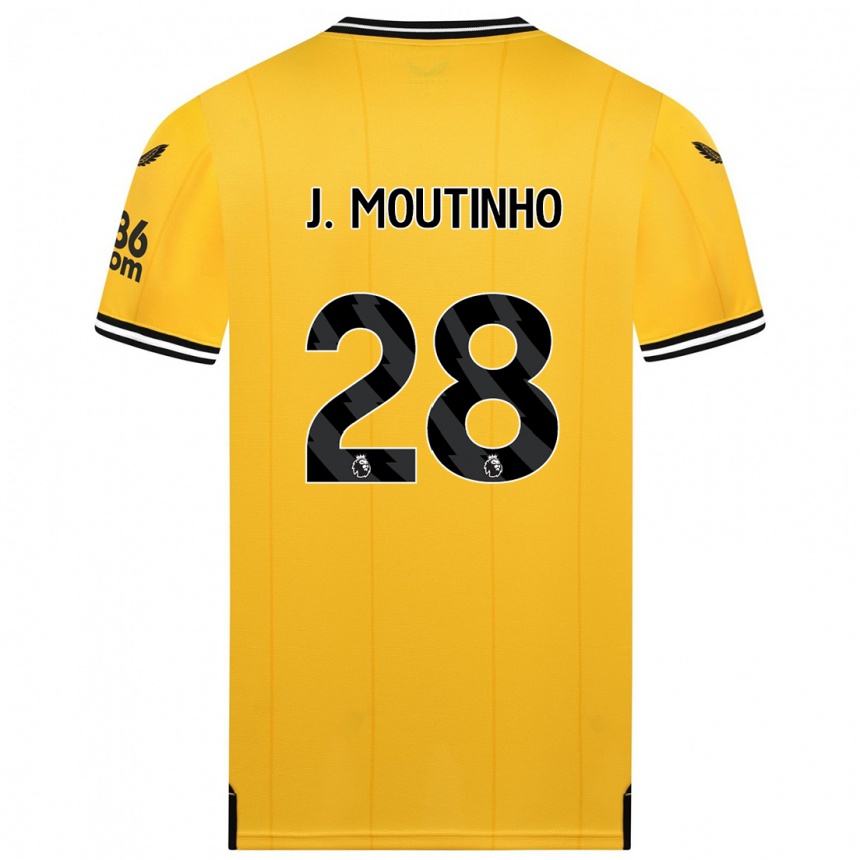 Hombre Fútbol Camiseta Joao Moutinho #28 Amarillo 1ª Equipación 2023/24 México