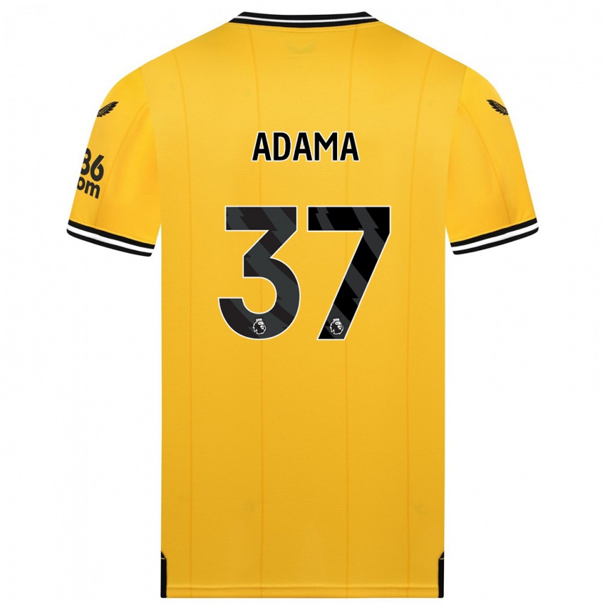 Hombre Fútbol Camiseta Adama Traore #37 Amarillo 1ª Equipación 2023/24 México