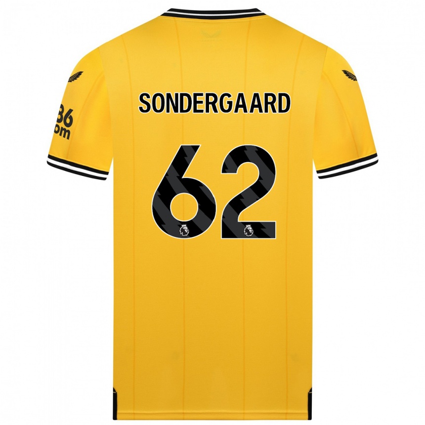 Hombre Fútbol Camiseta Andreas Sondergaard #62 Amarillo 1ª Equipación 2023/24 México