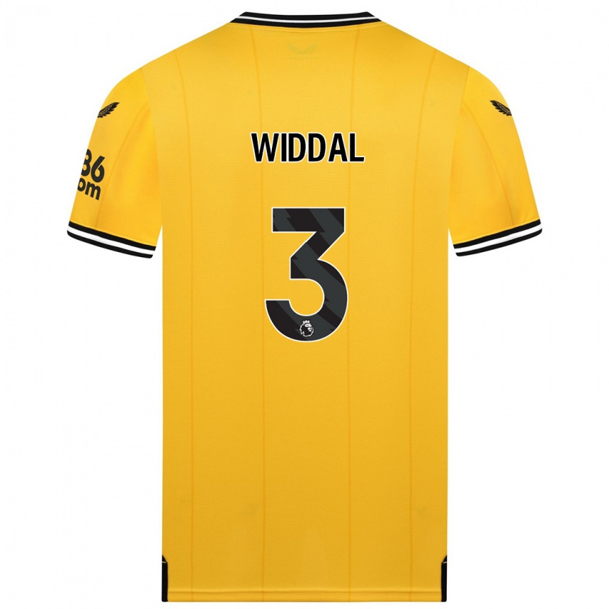 Hombre Fútbol Camiseta Natalie Widdal #3 Amarillo 1ª Equipación 2023/24 México