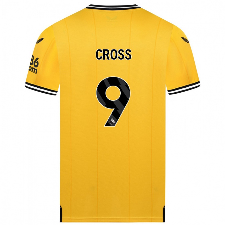 Hombre Fútbol Camiseta Jade Cross #9 Amarillo 1ª Equipación 2023/24 México