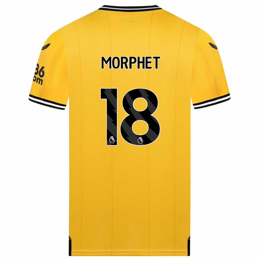 Hombre Fútbol Camiseta Anna Morphet #18 Amarillo 1ª Equipación 2023/24 México