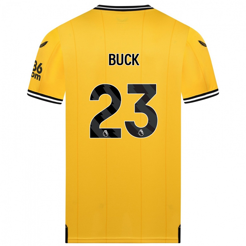 Hombre Fútbol Camiseta Alex Buck #23 Amarillo 1ª Equipación 2023/24 México