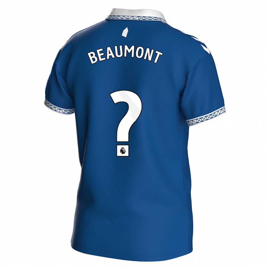 Hombre Fútbol Camiseta Jacob Beaumont Clark #0 Azul Real 1ª Equipación 2023/24 México