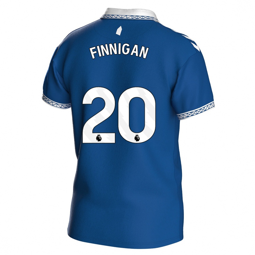 Hombre Fútbol Camiseta Megan Finnigan #20 Azul Real 1ª Equipación 2023/24 México