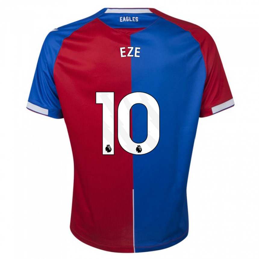Hombre Fútbol Camiseta Eberechi Eze #10 Rojo Azul 1ª Equipación 2023/24 México