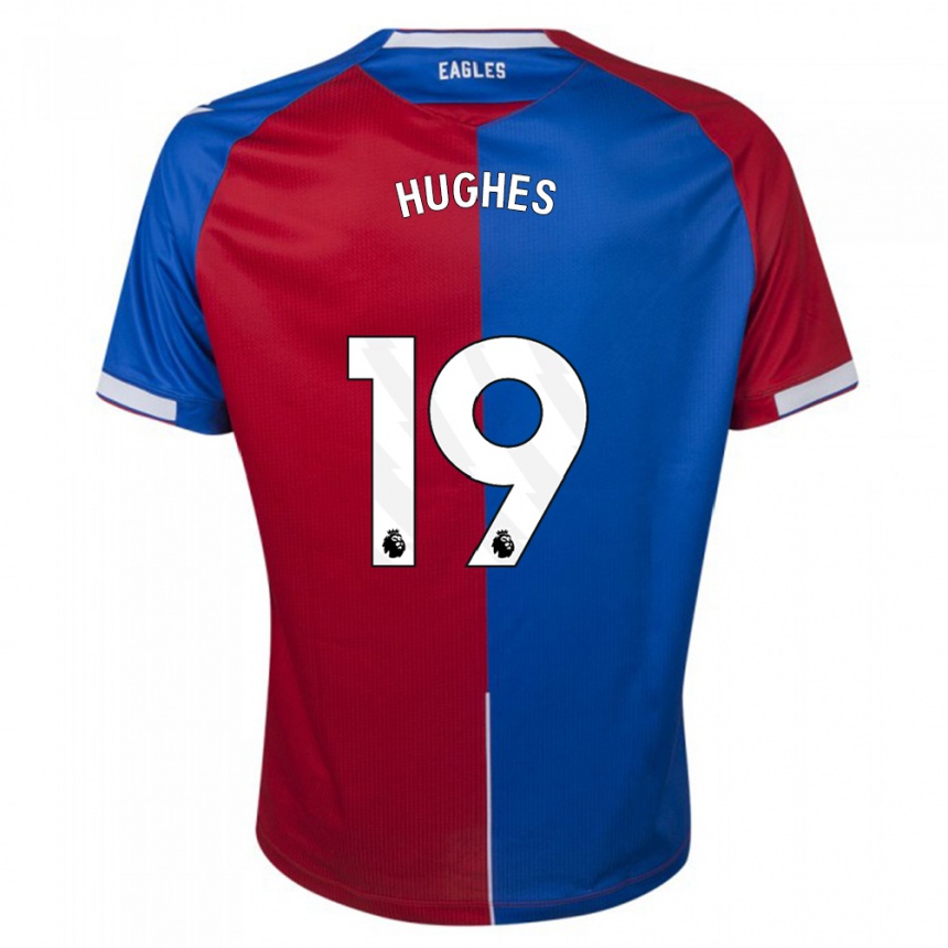 Hombre Fútbol Camiseta Will Hughes #19 Rojo Azul 1ª Equipación 2023/24 México