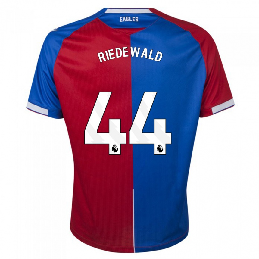 Hombre Fútbol Camiseta Jairo Riedewald #44 Rojo Azul 1ª Equipación 2023/24 México