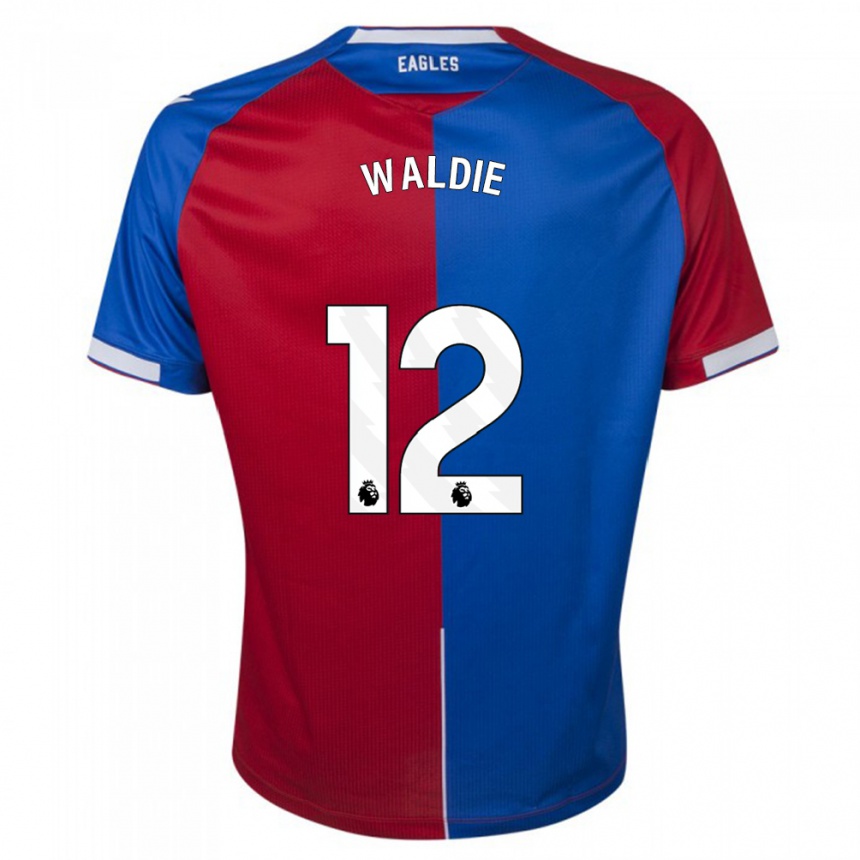 Hombre Fútbol Camiseta Lizzie Waldie #12 Rojo Azul 1ª Equipación 2023/24 México