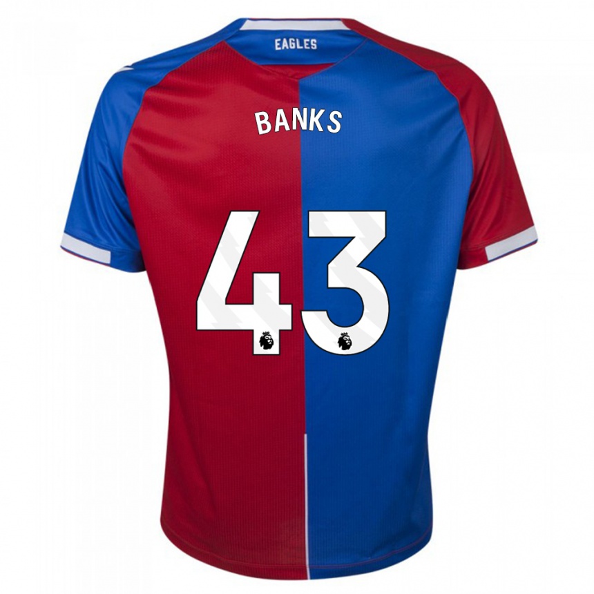 Hombre Fútbol Camiseta Scott Banks #43 Rojo Azul 1ª Equipación 2023/24 México
