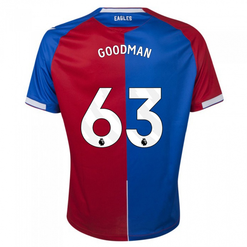 Hombre Fútbol Camiseta Owen Goodman #63 Rojo Azul 1ª Equipación 2023/24 México