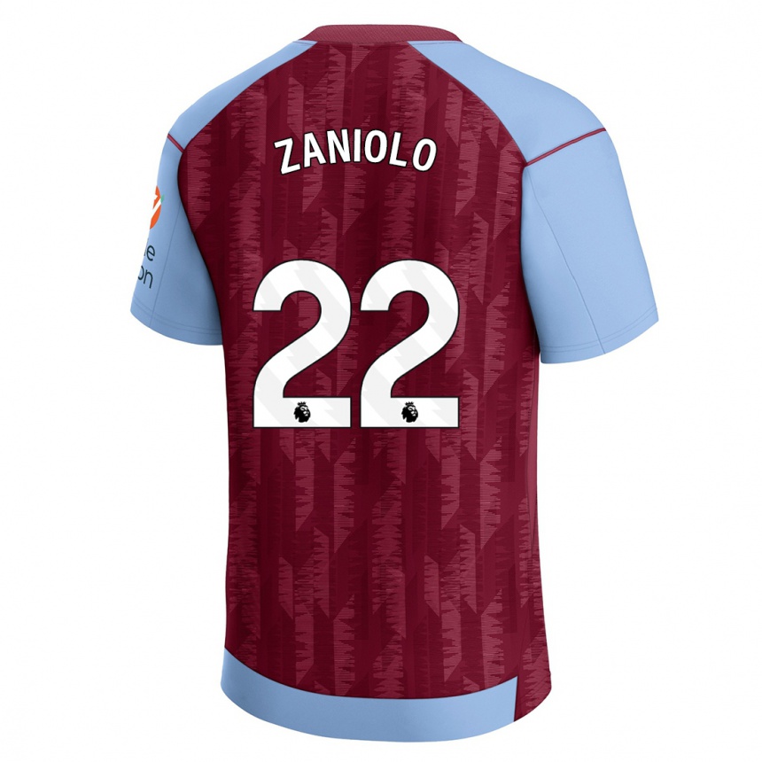 Hombre Fútbol Camiseta Nicolo Zaniolo #22 Azul Claro 1ª Equipación 2023/24 México