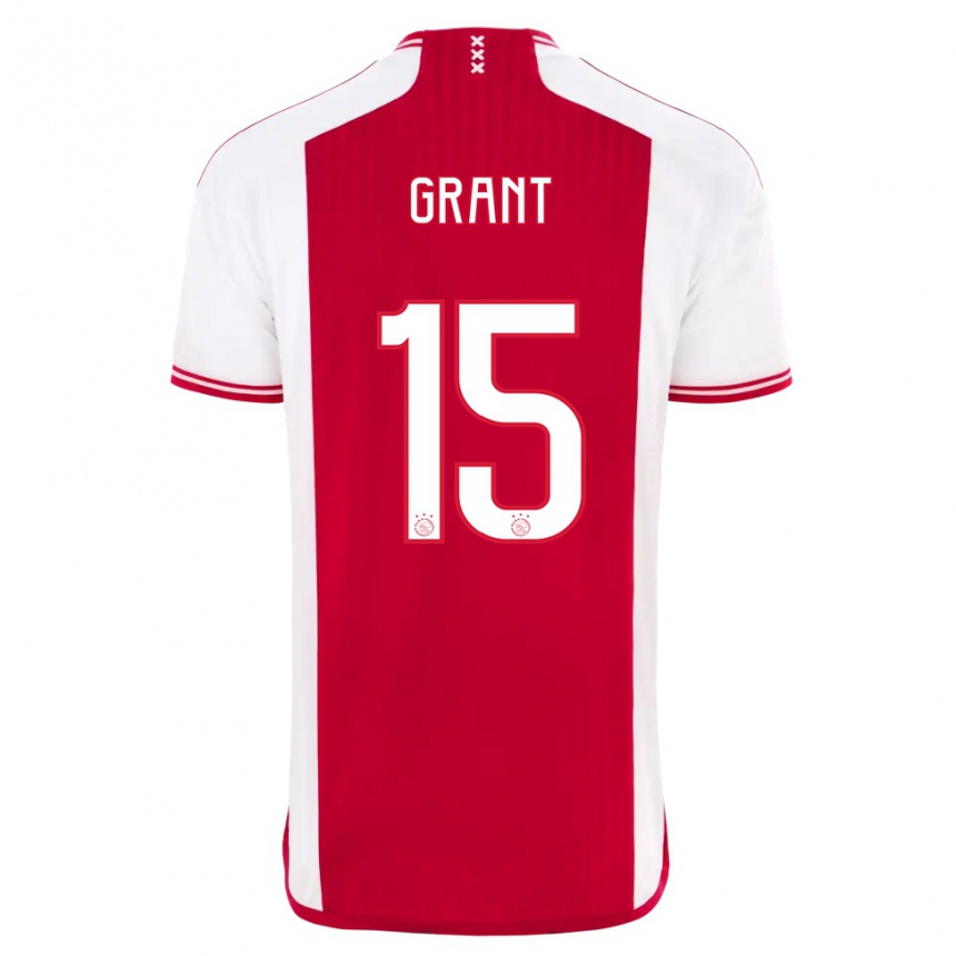 Hombre Fútbol Camiseta Chasity Grant #15 Rojo Blanco 1ª Equipación 2023/24 México