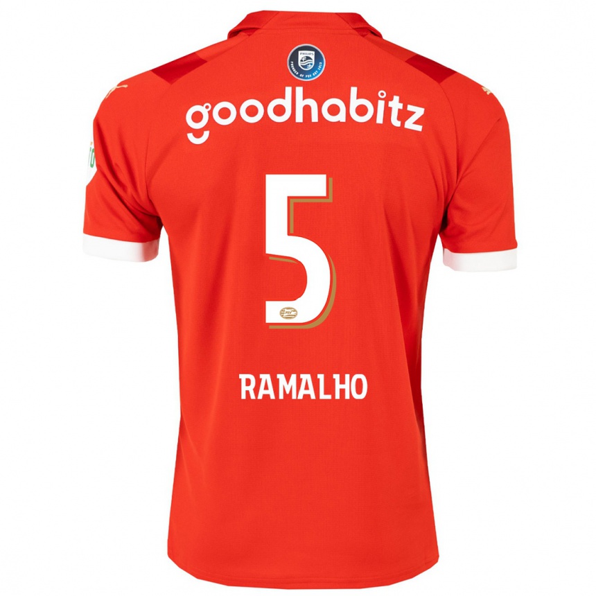 Hombre Fútbol Camiseta Andre Ramalho #5 Rojo 1ª Equipación 2023/24 México