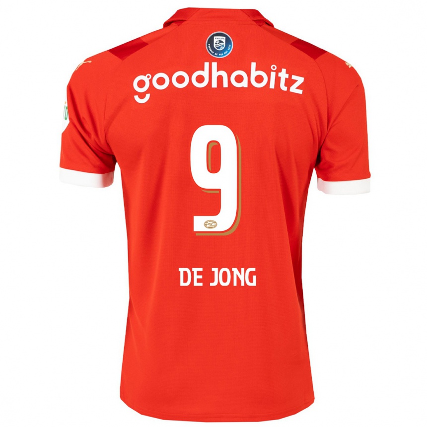 Hombre Fútbol Camiseta Luuk De Jong #9 Rojo 1ª Equipación 2023/24 México