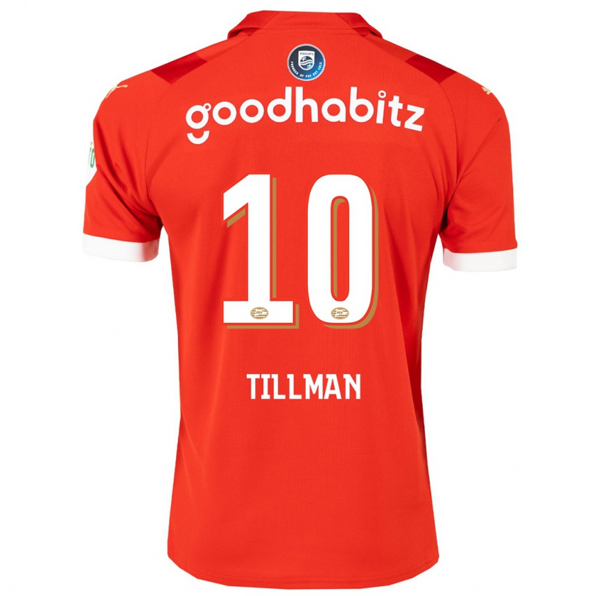 Hombre Fútbol Camiseta Malik Tillman #10 Rojo 1ª Equipación 2023/24 México