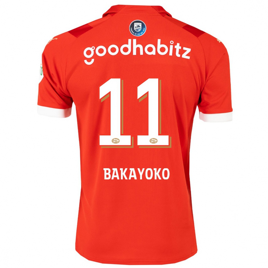 Hombre Fútbol Camiseta Johan Bakayoko #11 Rojo 1ª Equipación 2023/24 México
