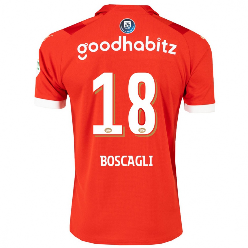 Hombre Fútbol Camiseta Olivier Boscagli #18 Rojo 1ª Equipación 2023/24 México