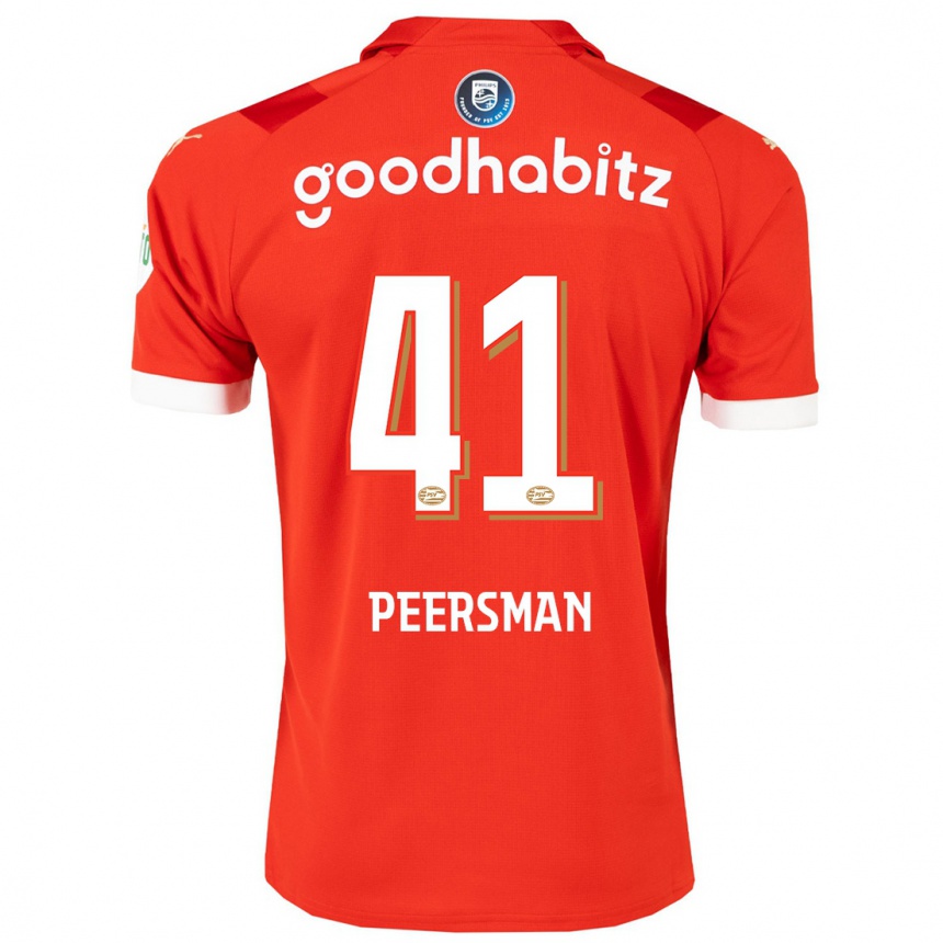 Hombre Fútbol Camiseta Kjell Peersman #41 Rojo 1ª Equipación 2023/24 México