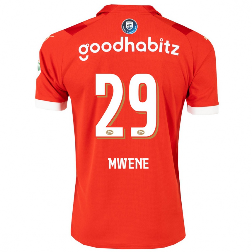 Hombre Fútbol Camiseta Phillipp Mwene #29 Rojo 1ª Equipación 2023/24 México