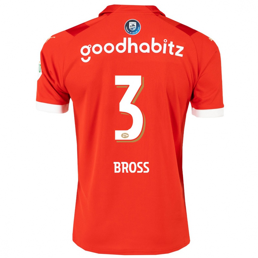 Hombre Fútbol Camiseta Melanie Bross #3 Rojo 1ª Equipación 2023/24 México