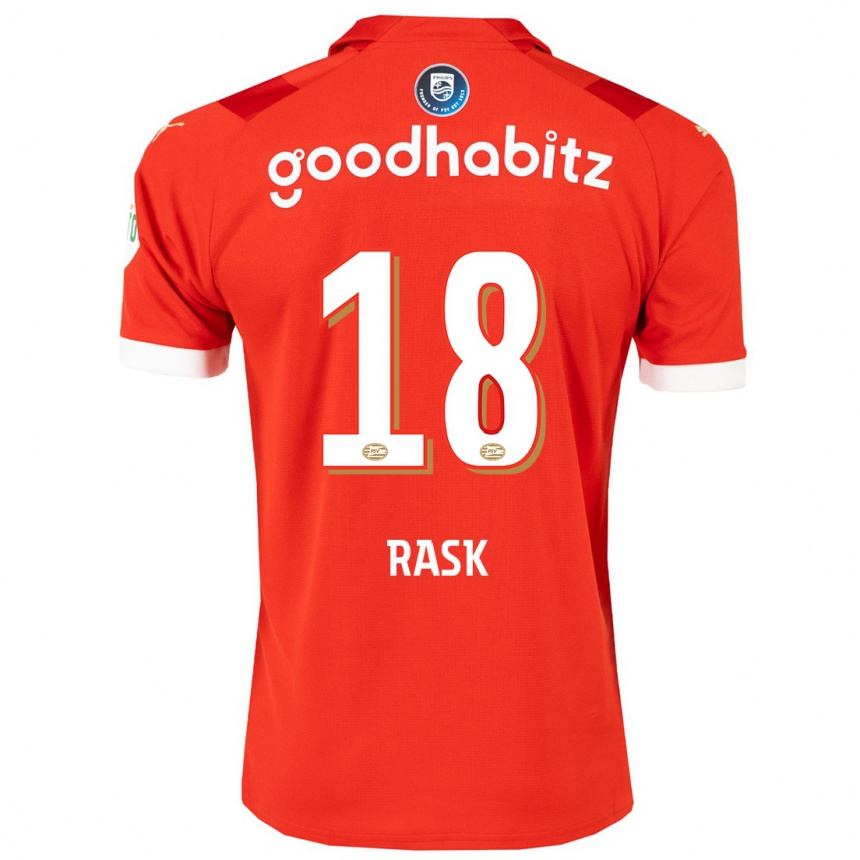 Hombre Fútbol Camiseta Caroline Rask #18 Rojo 1ª Equipación 2023/24 México